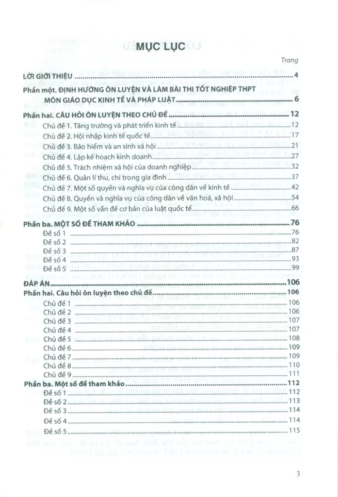 ÔN LUYỆN TRẮC NGHIỆM THI TỐT NGHIỆP THPT MÔN GIÁO DỤC KINH TẾ VÀ PHÁP LUẬT (Theo Chương trình giáo dục phổ thông 2018)